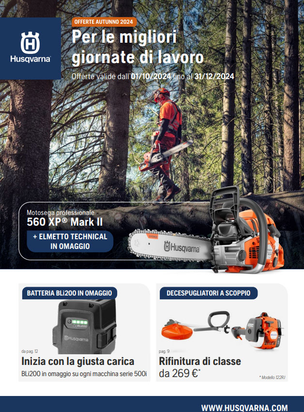 Volantino Husqvarna Autunno 2024